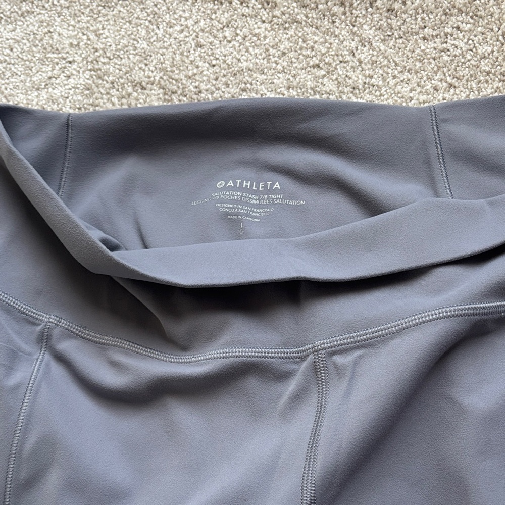 Athleta Charcoal Active Leggings